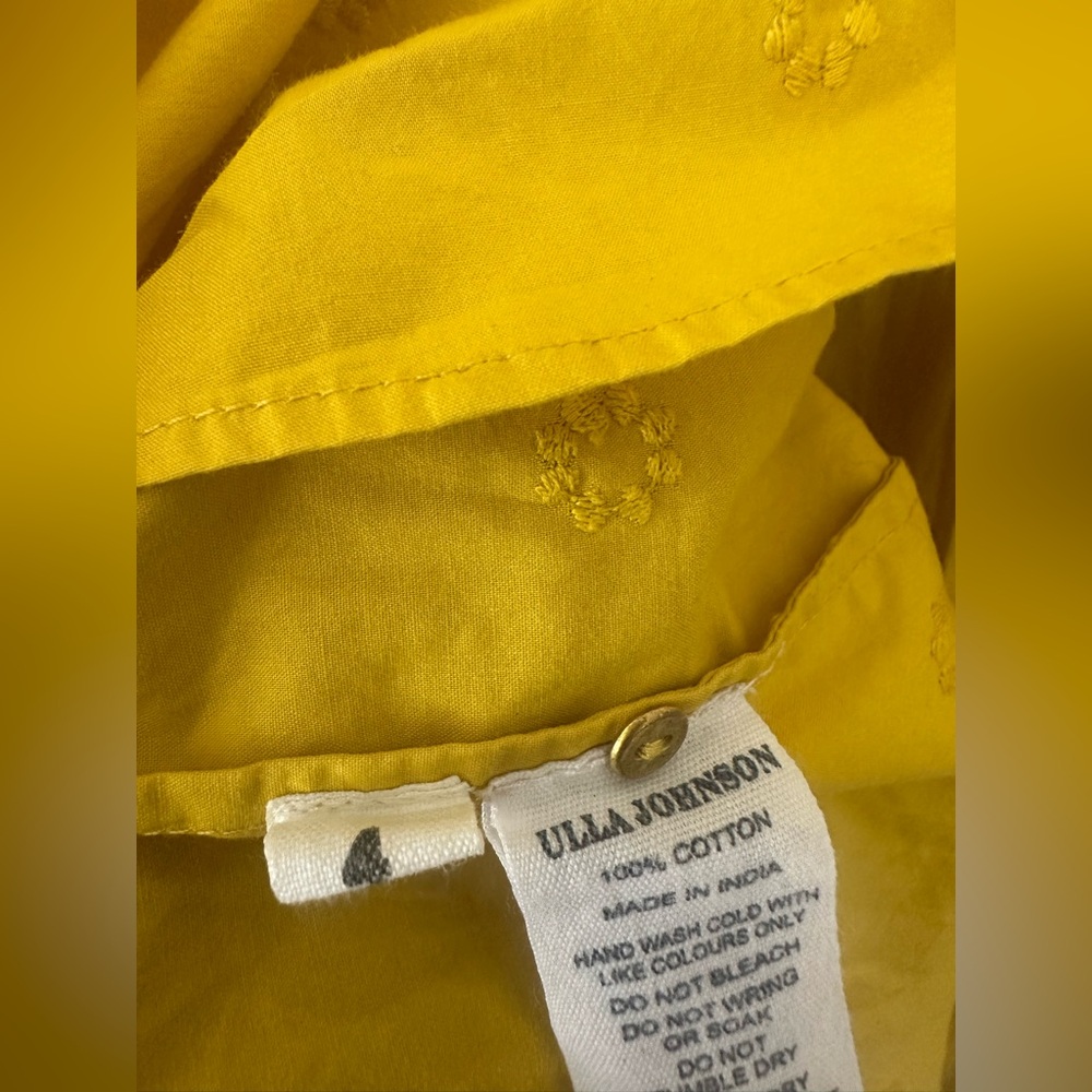 Ulla Johnson Yellow Ruffled High-Low Dress - Picture 9 of 10